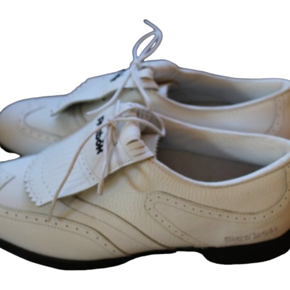 Vintage Reebok Fairway Classic White Wingtip Waterproof Golf Shoes Sz 7.5W - Picture 3 of 10
